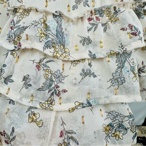 Sofie Schnoor - Floral Print Ruffle Skirt - Size Small - Picture 4 of 7